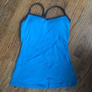 Teal Lucy workout tank